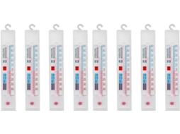 Lurelia Termómetro Para Frigorífico, 8 Unidades, Para Frigorífico E Congelador, Alta Precisão, Visor Fácil Leitura, Suporte Prático