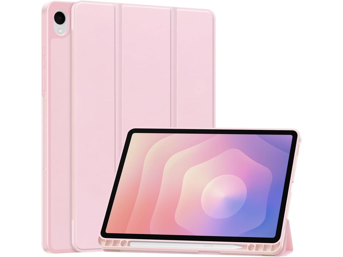 Capa Para Samsung Galaxy Tab S11 2025 Sm X730/x736b Capa Protetora De Cor Sólida Rosa (11 Polegadas) Tressino