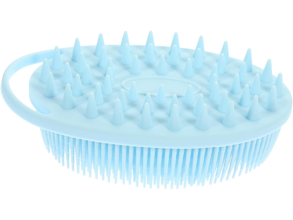 Escova De Banho Para Bebê, Escova De Limpeza Silicone Para Banho, Escova Sensorial Macia Para Banho De Bebê