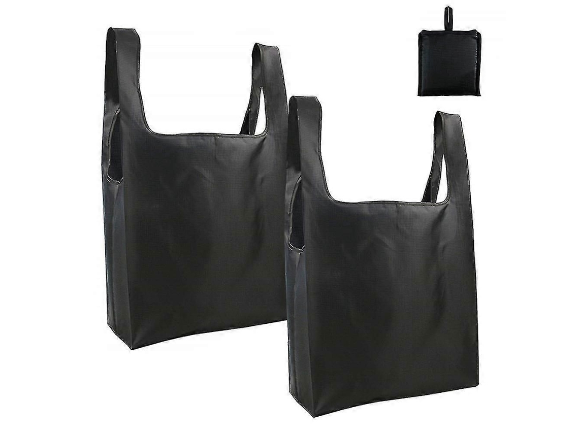 Pacote com 2 Sacolas de Compras Reutilizáveis ​​e Dobráveis, Grandes e Ideais para Supermercado GOKOCO