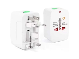 Adaptador De Viagem Universal Com Conversor De Tomadas Internacionais, Compatível Com Eua, Ue, Reino Unido E Austrália Em Mais De 200 Países
