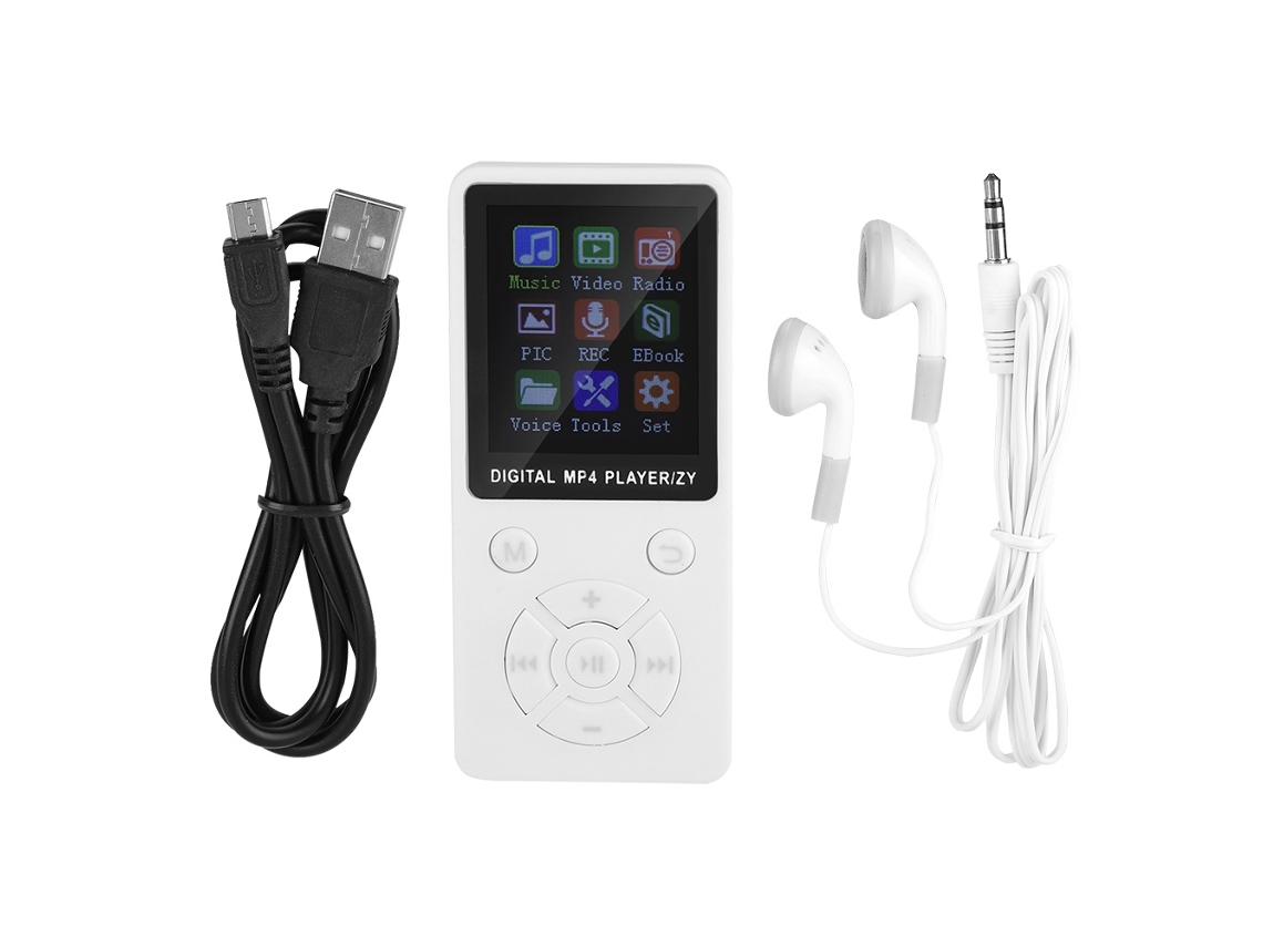 Reprodutor MP3 EOOCOO ultra fino, leve, com suporte para cartão