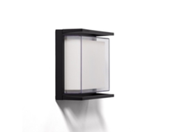 Aplique De Parede Exterior Led 18w Em Alumínio, Iluminação Quadrada Preta Rale Preto