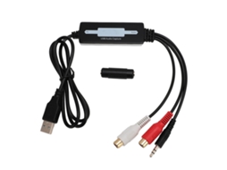 Cartão de Captura de Som Mali USB 2.0, Estéreo, Profissional, para CD e Fitas