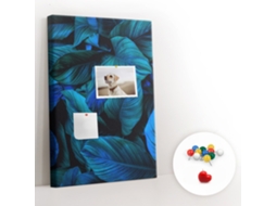 Lousa De Cortiça Folhas Exóticas Para O Escritório Espelharte (40x60 Cm)