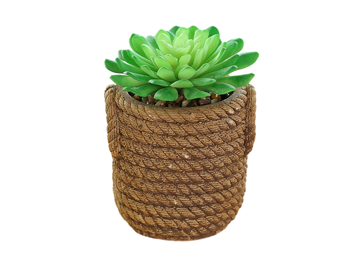 Flor Artificial Simulada Bonsai Suculento Grande Decoração Criativa Planta Artificial em Vaso NEVEANCE