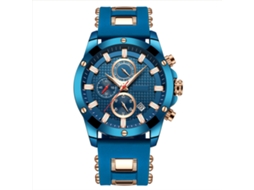 Reloj Hombre Biden Multifuncional De Pulsera Impermeable Con Correa De Caucho