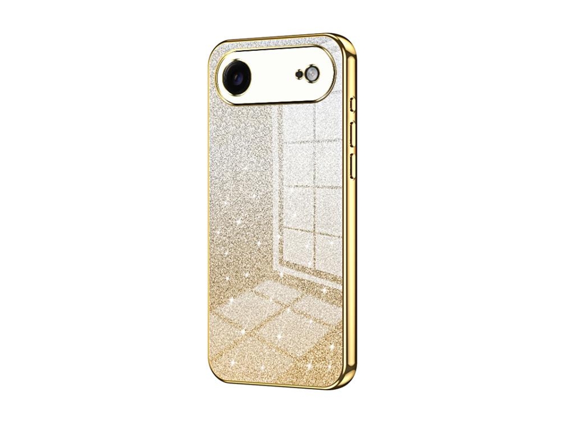 Capa Para Iphone Air - Glitter Degradê - Acabamento Eletroplaqueado