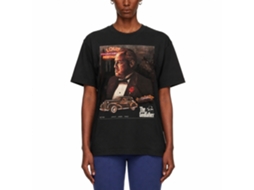Rockinstone Godfather Movie Poster Collage Neon Black Adult T-shirt Size:s