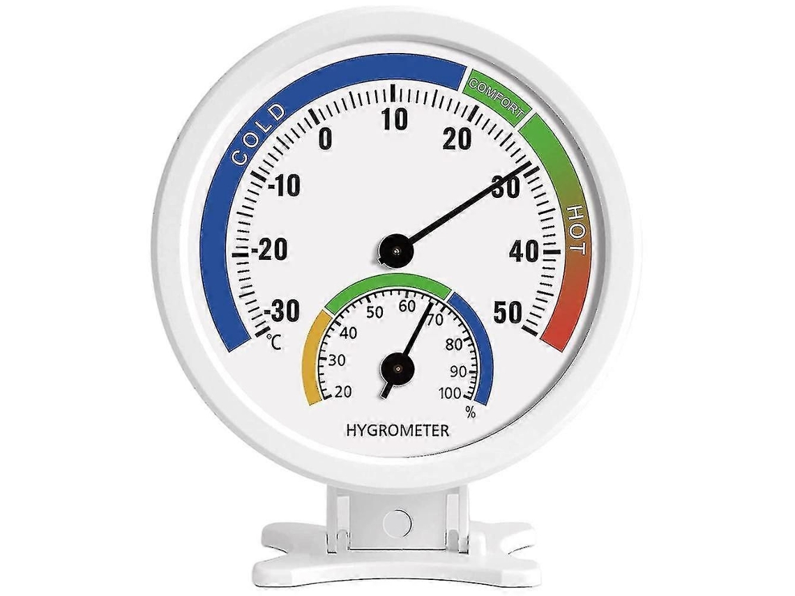 Termômetro E Higrômetro Para Ambientes Internos E Externos, Medindo Umidade, 7,6 Cm (3 Polegadas)