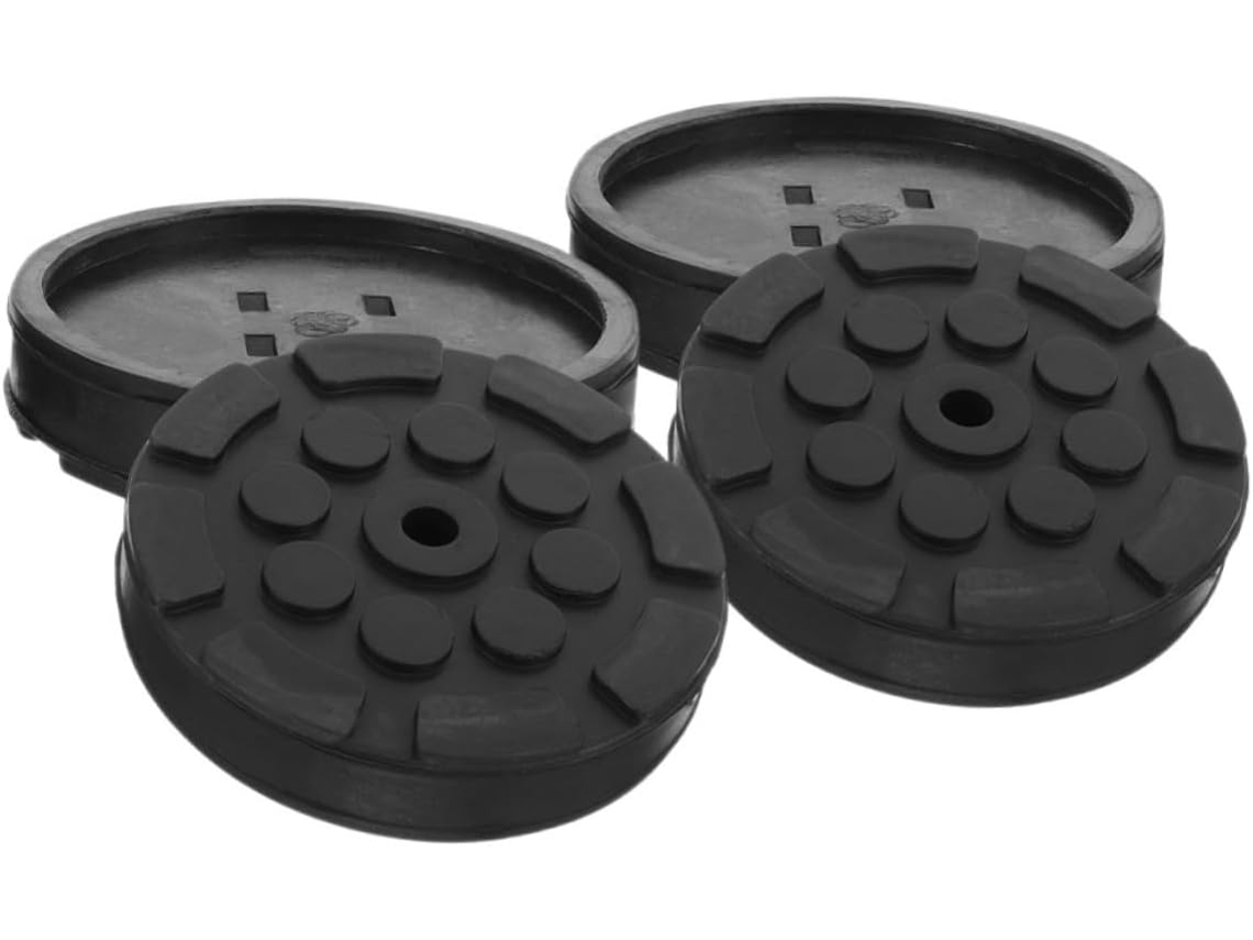 Conjunto De 4 Peças De Calços De Borracha Para Macaco Hidráulico, Adaptadores Práticos Para Reparos Automotivos.