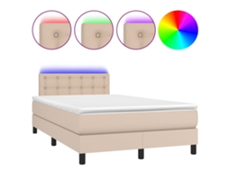 Box Spring Bed, Box Spring Beds Vidaxl Marrom Couro Artificial (120 X 200 Cm)