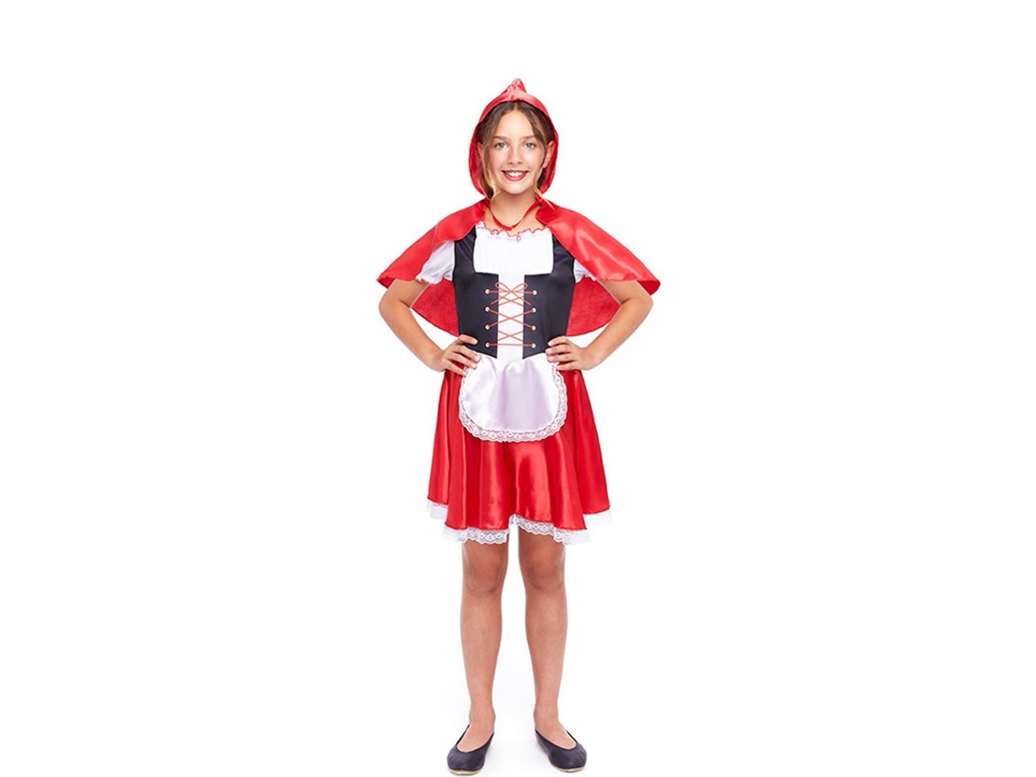 Fato de Menina PARTILANDIA Chapeuzinho Vermelho com Avental (Tam.: 5-6 anos)