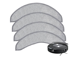 Conjunto de 4 Panos Reposição para o Aspirador Robô J7+ Combo Mop, Panos de Limpeza Microfibra Reutilizáveis​​ e Laváveis BRILVIBERA