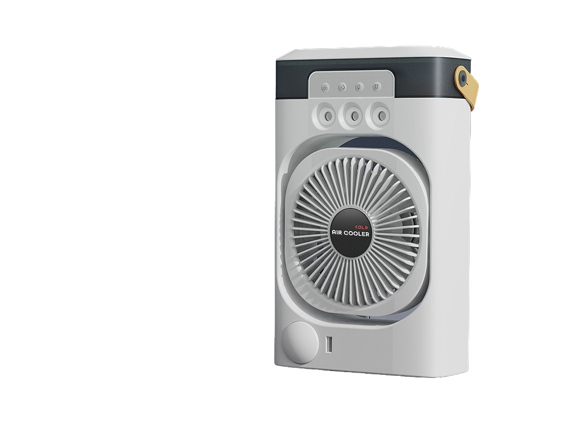 Laxiscreed Ventilador De Ar Frio Com Névoa Recarregável Para Escritório, Dormitório E Mesa