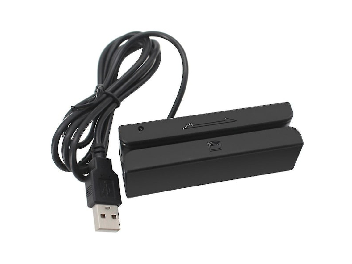 Leitor De Cartão Magnético Usb Msr90 Com 3 Compartimentos E Mini Leitor De Cartão Para Pc Usb Slowmoose