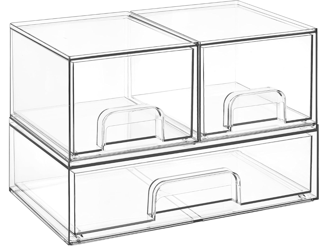 Organizador Transparente 3 Gavetas
