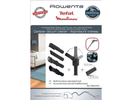 Braço Articulado com Adaptador para Aspirador de Caixa ROWENTA Tefal Moulinex