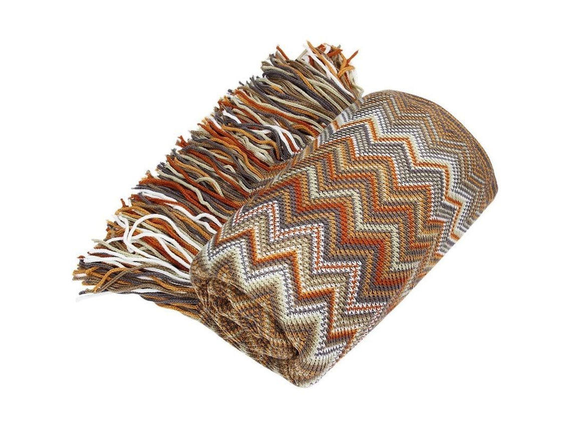 Manta Suave Para Sofá E Cadeira Quente 130x160cm Bege Ácido Lavável À Máquina