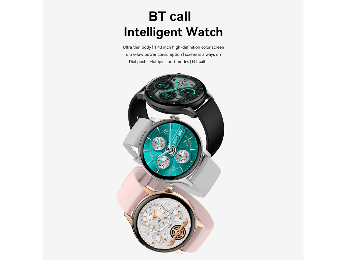 Pulseira Inteligente LAXISCREED Amoled 1.43 Polegadas À Prova D'água