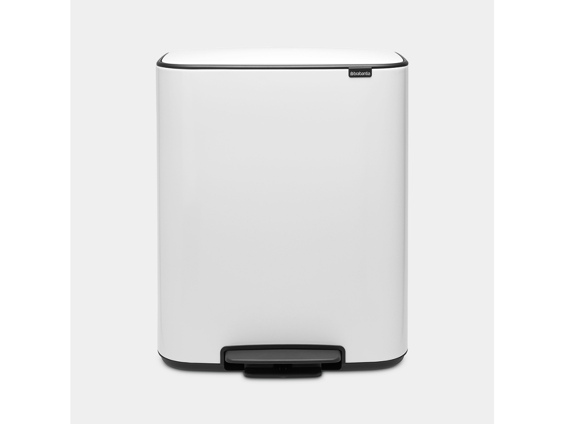 Pedal Bin 2X30L Branco 211447