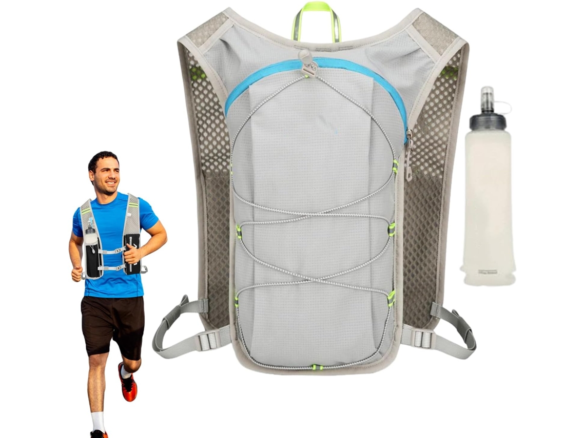 Mochila De Hidratação Para Corrida | Bolsa Reservatório De Água Com Alças Ajustáveis E Garrafa Flexí Vayotoy