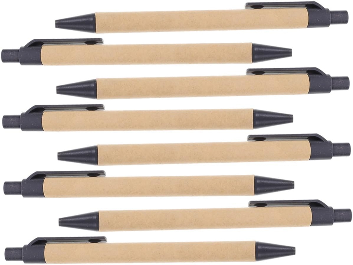 Conjunto De 8 Canetas Esferográficas Retráteis Nuobesty, Ergonômicas