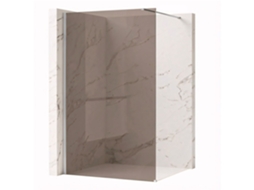 Parede De Chuveiro Rea Flexi Brown 80 Chrome
