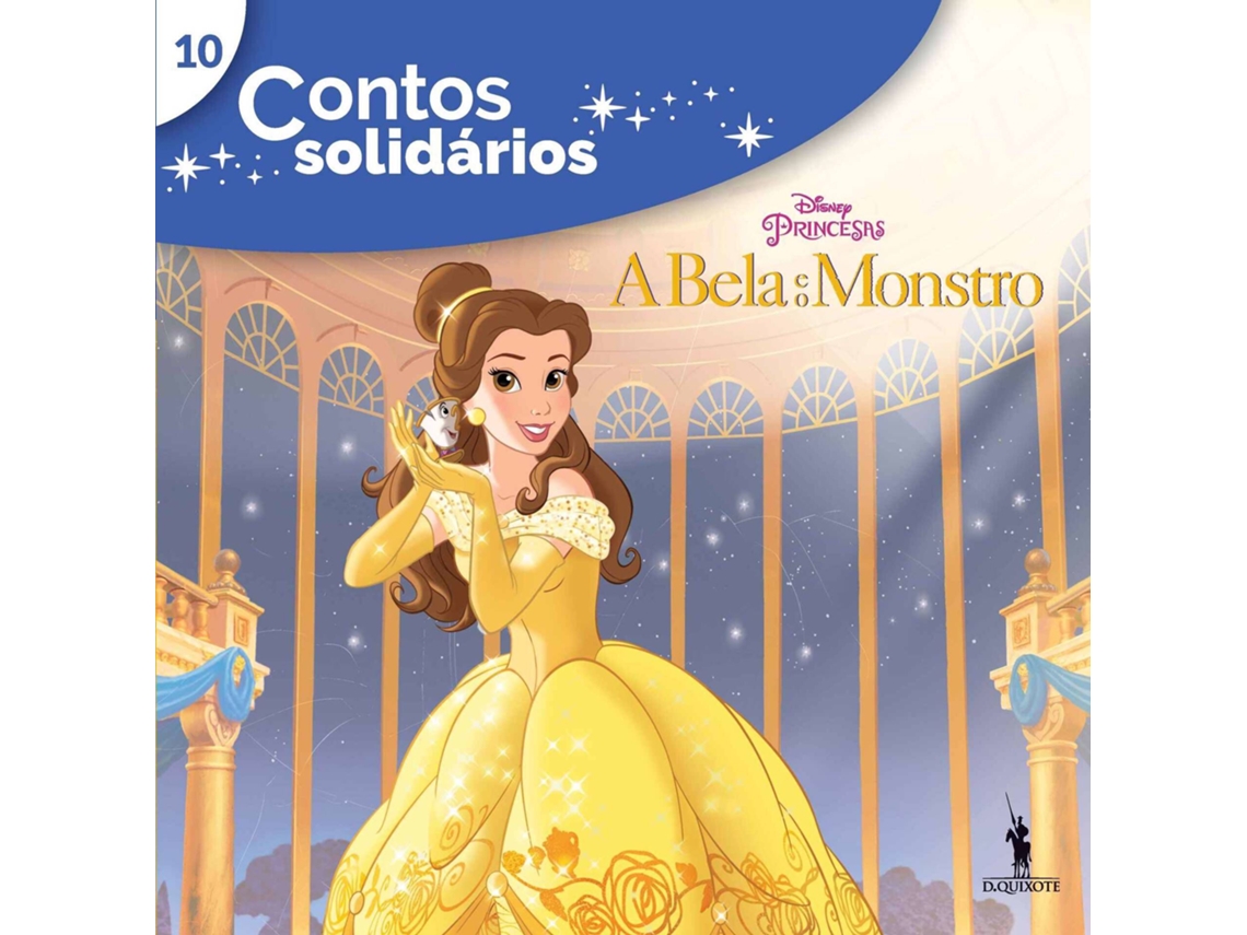 Livro Contos Solidários 10 - A Bela e o Monstro de Disney (Português)