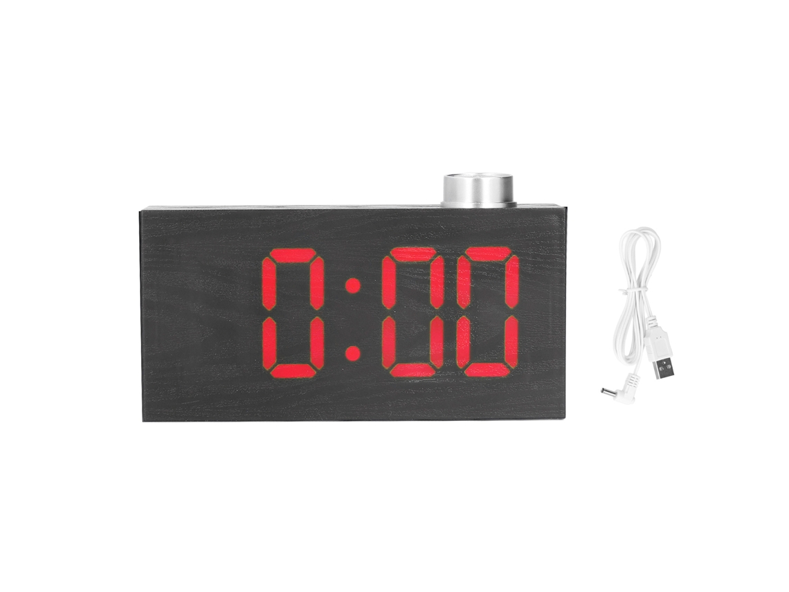Relógio Despertador Digital Com Alarme Led E Termômetro