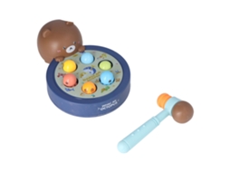 Ats juego de Golpear Topos Interactivo Educativo para Niños Con Martillo Oso Marrón para Mayores de 3 Años