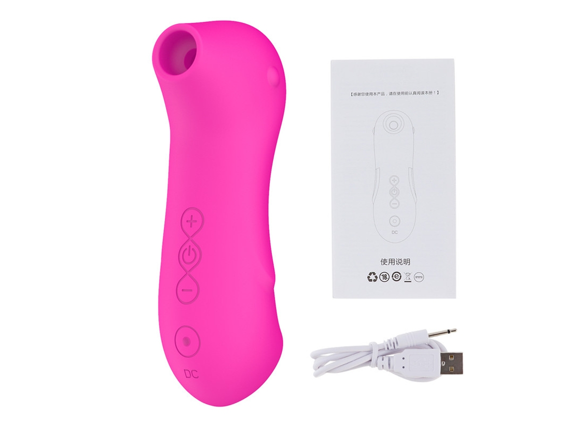 Vibrador de Massagem de Sucção de 10 Frequências para Mulheres Rosa Vermelha YIZHOOD