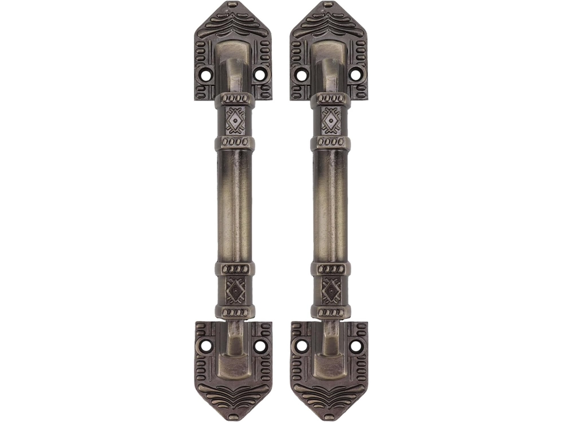 Conjunto De 2 Puxadores Antigos Para Portas Celeiro, Ideais Para Portas De Entrada E Gavetas Com Puxadores Grandes Em