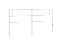 Cabeceira de substituição de 193 cm em metal branco, exclusiva da MAISON.