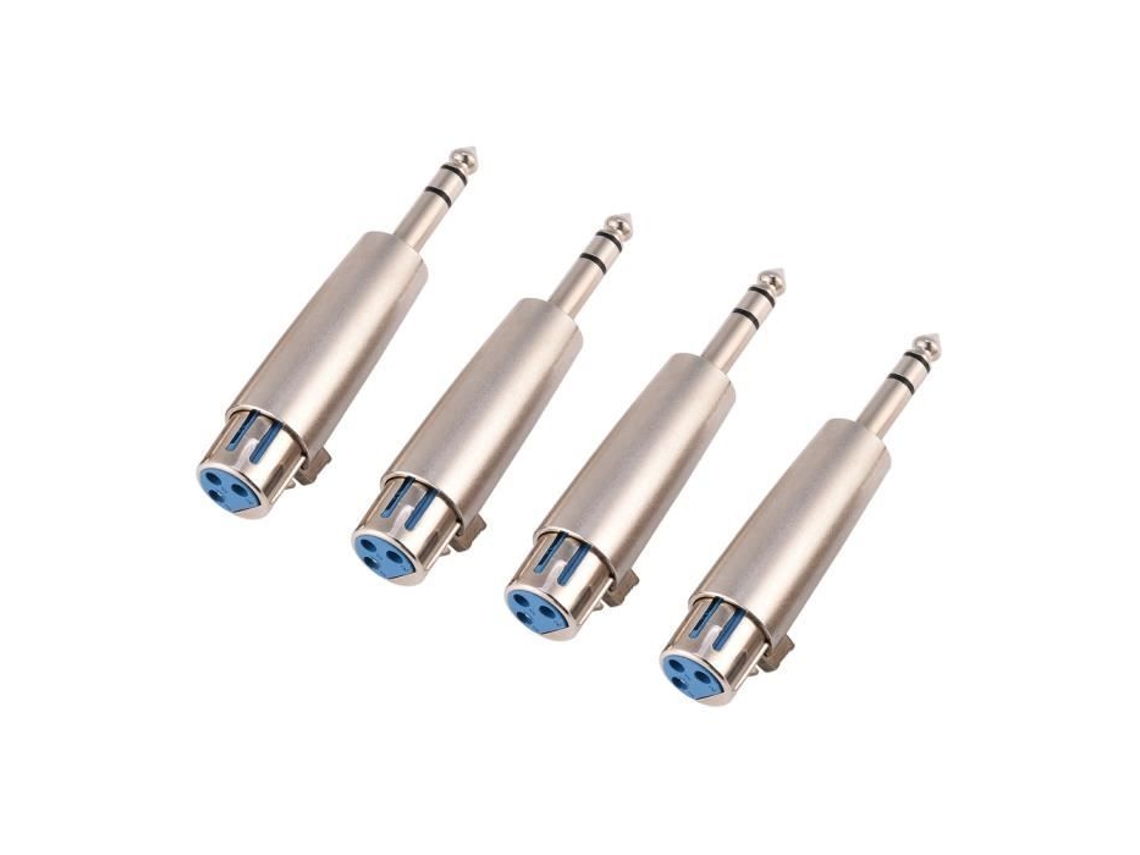 Adaptador de Microfone Xlr Fêmea para Conector Estéreo de 6 35 Mm HURRISE