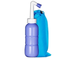 Bidão de Bidê Portátil, Bidê de Viagem, Mini Bidê Manual de 450ml para Higiene Pessoal, Design Ergonômico com Spray Angular