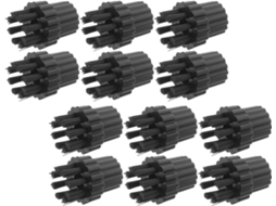 Conjunto De 12 Cabeças Escova A Vapor Em Nylon Para Limpador Portátil, Acessórios Para Esfregão, Ação De Limpeza