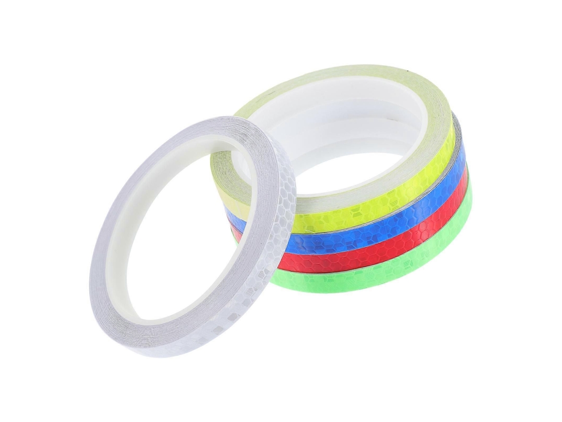 5 Rolos de Fita Refletiva para Bicicleta, Fitas Refletivas Adesivas, Decorações para Bicicleta, Adesivos Refletivos GOKOCO
