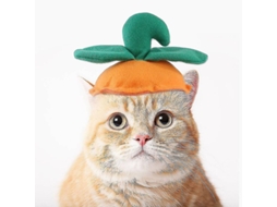 Gorro De Abóbora Para Mascotas Divertido Halloween Roupas Adoráveis Para Cães E Gatos Pequenos E Médios