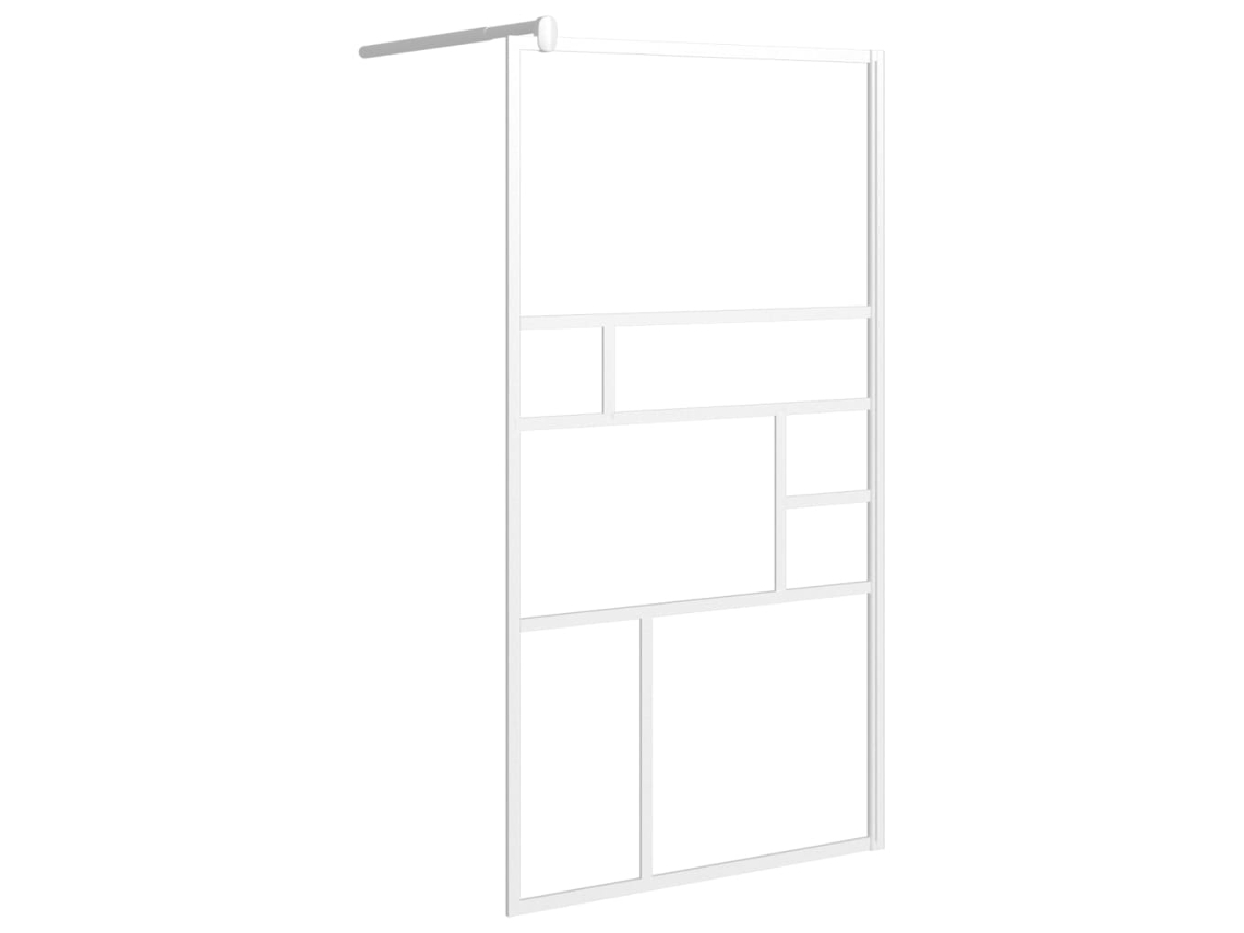 Divisória de Chuveiro 115x195 Cm Vidro Esg Branco MAISON EXCLUSIVE