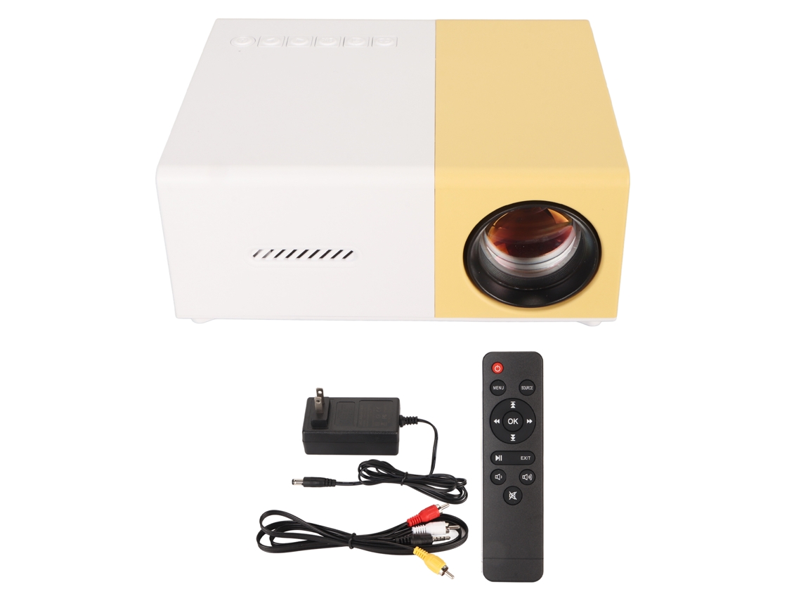 Projetor Mini EOOCOO (filme Ao Ar Livre Portátil, Presente para Crianças Áudio visual Micro Led)
