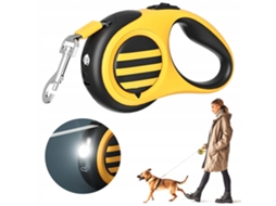 Coleira Automática Lâmpada Led 5 M Retrátil Rápida Pet