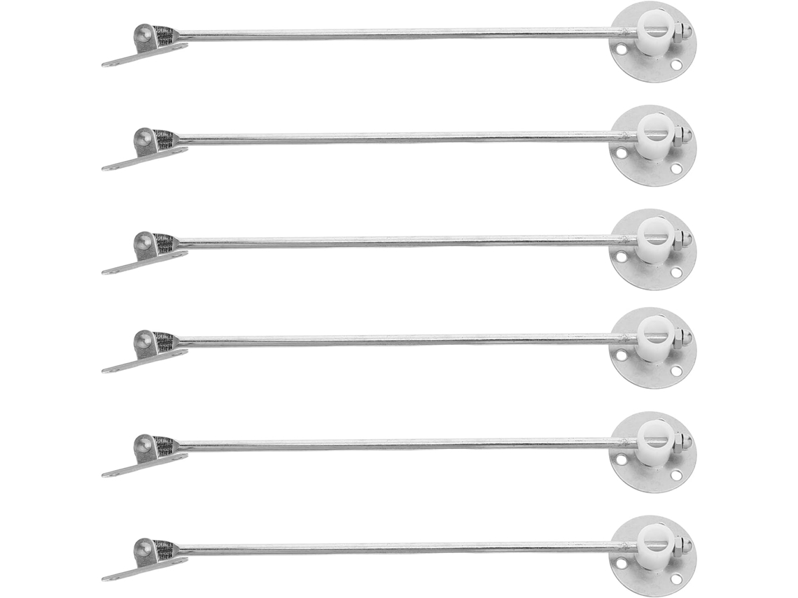 Dobradiças De Suporte Para Portas Armários Zerodeko, Conjunto De 6 Peças, Com Hastes De Sustentação Para Tampas, Para