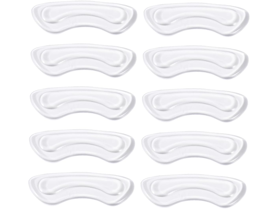 10 Protetores De Calcanhar Autoadesivos Em Gel, Proteção Antidesgaste Para Mulheres, Material Em Gel E Flanela, Ideais