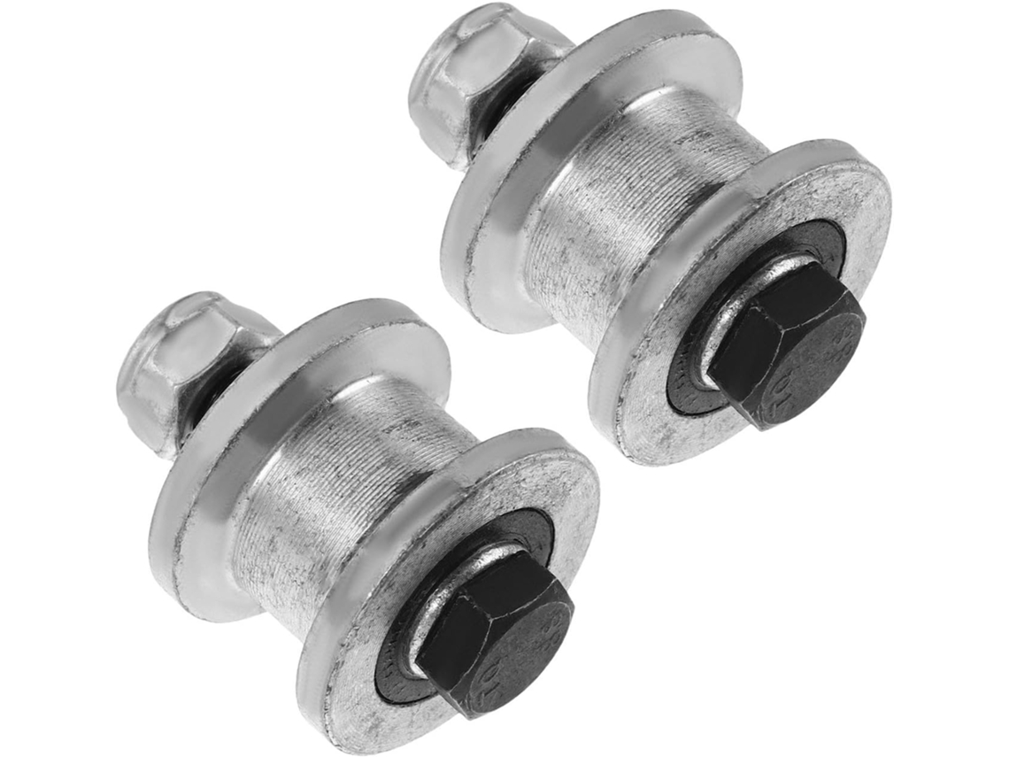 2 Roletes De Aço Para Trilho Cortina Lateral, Polias Resistentes Ao