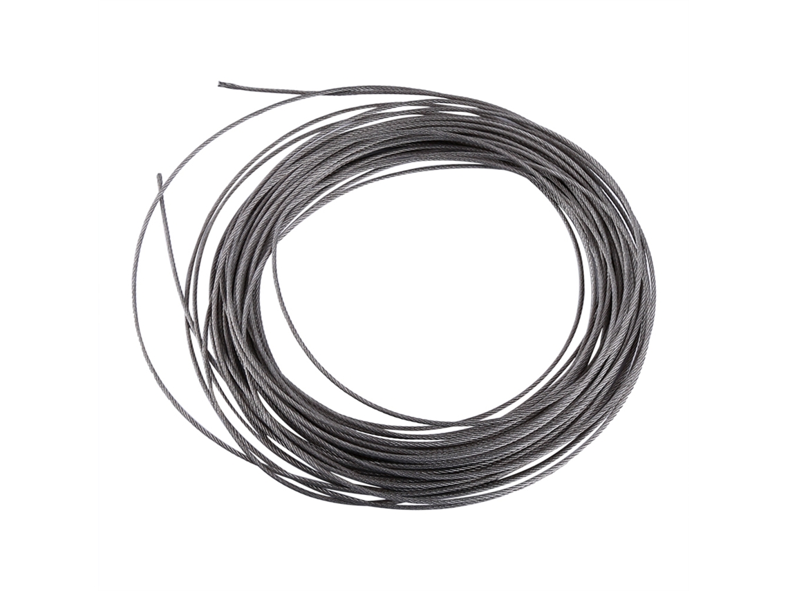 1pc cordo de aço inoxidável 304 15 metros diâmetro 1.5mm cable wire rope resistente e flexível | S/MARCA