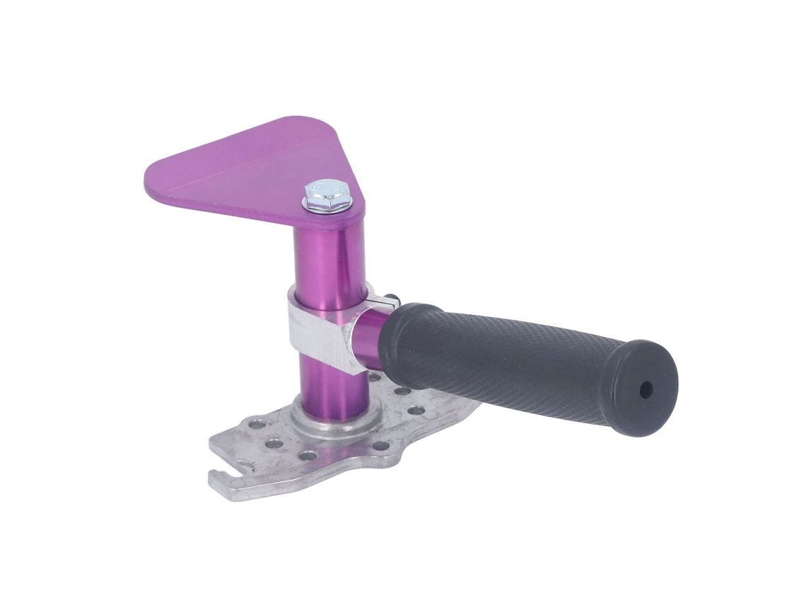 Haste extensível com ângulo ajustável para caixa de drywall plana, compatível com todos os modelos, feita de alumínio anticorrosivo.