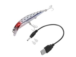 Isca Elétrica Minnow 12cm para Pesca com Bateria
