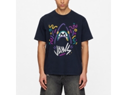 Rockinstone Jaws Movie Doodles Navy Adult T-shirt Size:m