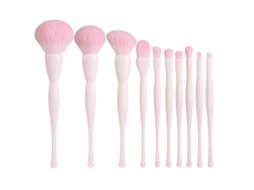 10 Peças Kit de Maquilhagem com Cerdas Sintéticas Premium Blush Corretivos Sombras Pincel Maquilhagem Pincéis ProfissionaisFoto 3 LUUCOZK